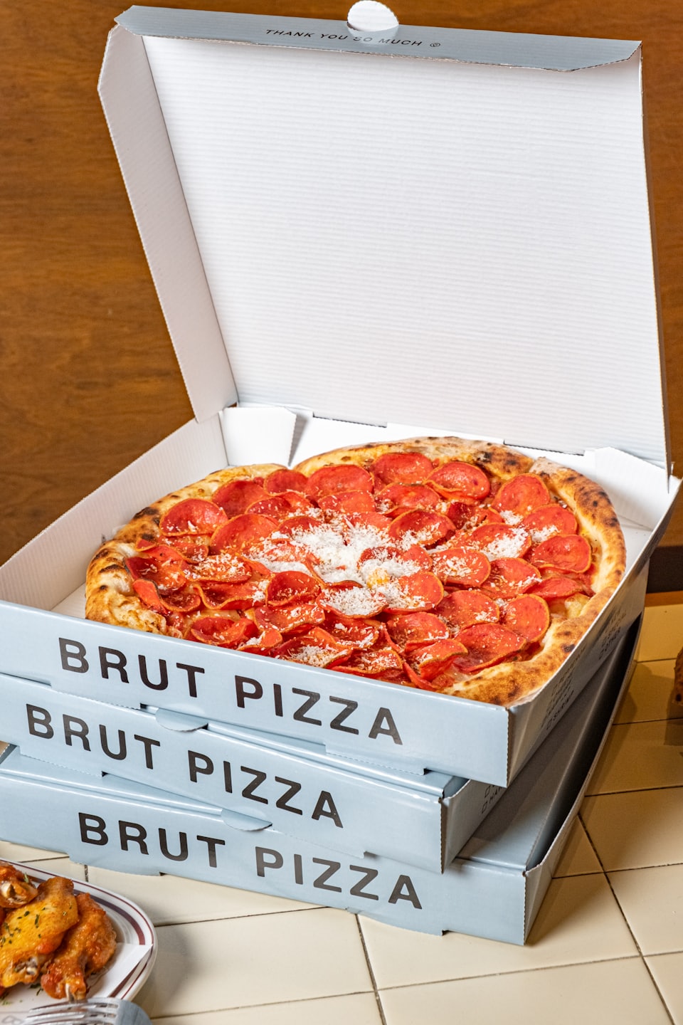 Pizza im Karton